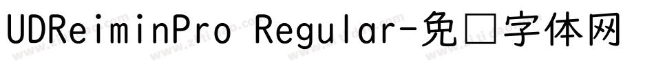 UDReiminPro Regular字体转换